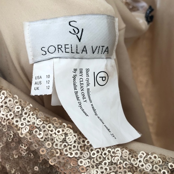 Sorella Vita Rose Gold Bridesmaid Sequins Gown - Picture 5 of 5